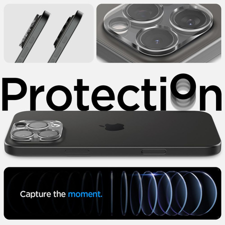 Osłona aparatu Spigen Optik.tR Camera Protector na iPhone 14 Pro / Pro Max / 15 Pro / Pro Max - przezroczyste 2 szt.