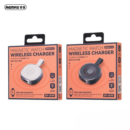 ŁAD REMAX DO SMARTWATCH ZINC ALLOY RP-W99 WIRELESS SILVER