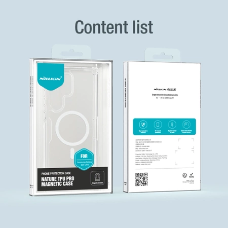 Nillkin Nature Pro armored case with a magnetic ring for Samsung Galaxy S24 Ultra - white