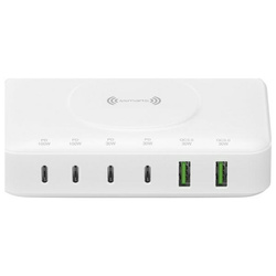 4smarts Stacja ładująca 7w1 100W          z ładowaniem bezprzewodowym biały/white 540570