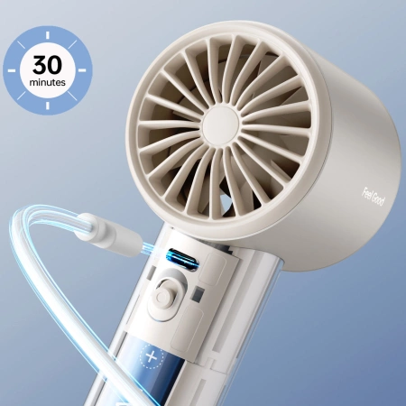 Jisulife Handventilator Pro1 S FA53PRO Tragbarer USB-Ventilator - Hellbraun