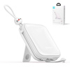 Joyroom power bank with USB C and Lightning cables and stand Cutie Series 10000mAh 22.5W white (JR-L008)