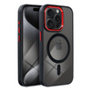 Futerał COLOR EDGE MAG COVER kompatybilny z MagSafe do IPHONE 17 Pro Max czarno czerwony