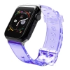 Pasek silikonowy bransoleta bransoletka Strap Light do zegarka Apple Watch 42 / 44 mm - fioletowy