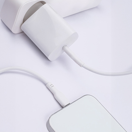 Maxlife kabel MFi MXUC-10 USB-C - Lightning 1,0 m 27W biały