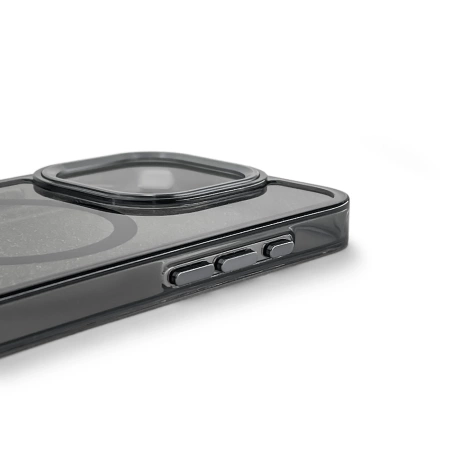 Wozinsky Glitter Case mit Mag Safe für Samsung Galaxy S24 FE - Schwarz mit Glitzer