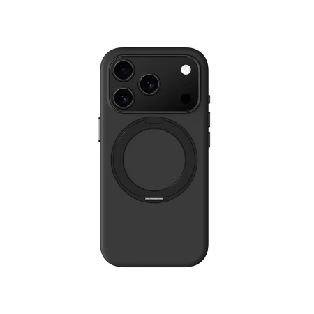 Etui AMAZINGTHING Cloudie na iPhone 17 Pro z podstawką - czarne