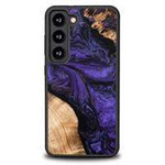 Hülle aus Holz und Harz für Samsung Galaxy S23 Bewood Unique Violett – Lila und Schwarz