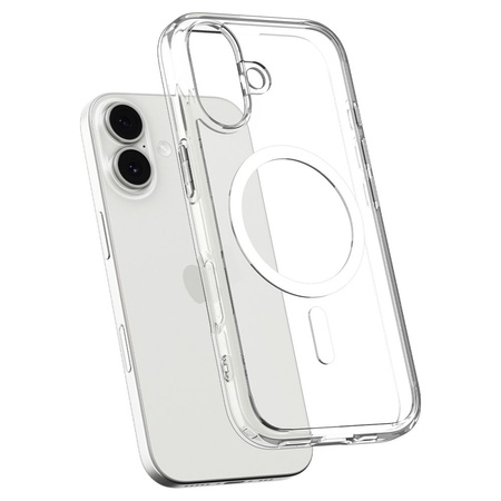 SPIGEN futerał ULTRA HYBRID MAG kompatybilny z MagSafe do IPHONE 17 clear white