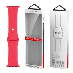 Yesido WB44 Silikonowy Pasek do Apple Watch S 38/40/41 (97+110) #54 ROSE RED/CZERWONY