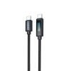 Dudao L7C USB-C - USB-C 100W Kabel mit LED-Anzeige 1m - Schwarz