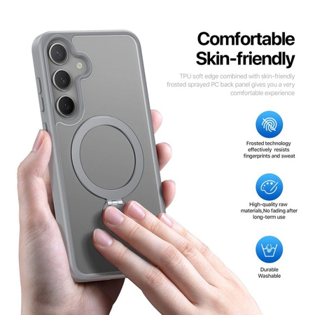 DUX DUCIS futerał YIND kompatybilny z MagSafe do SAMSUNG S25 Plus szary