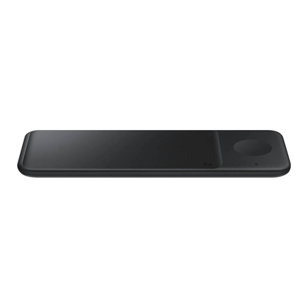 Samsung Wireless Charger Trio Charging Station for Phones / Galaxy Watch / TWS Earphones Black + 25W AC Charger + USB Type C Cable (EP-P6300TBEGEU)