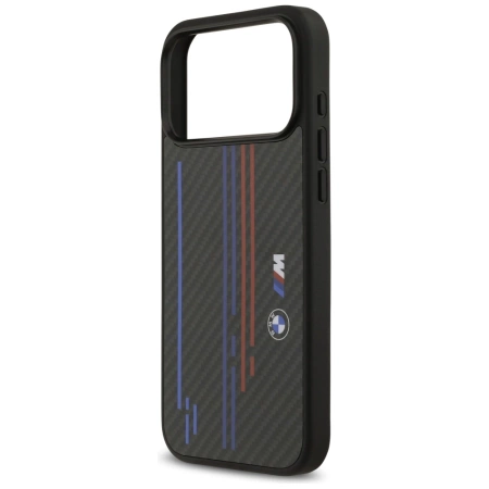 BMW M Kevlar Lines &amp; Logo MagSafe Case for iPhone 17 Pro Max - Black