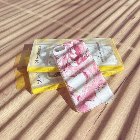 Wozinsky Marble TPU case cover for Xiaomi Redmi Note 10 5G / Poco M3 Pro white