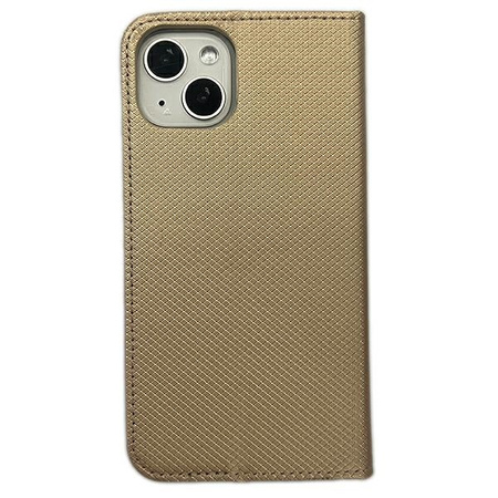 Etui Smart Magnet book iPhone 14 Plus6.7" złoty/gold