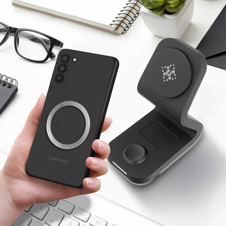 Blaszki uniwersalne / ring / magnesy magnetyczne kompatybilny z MagSafe srebrne