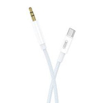XO kabel audio NB-R211B USB-C - jack 3,5mm 1,0 m biało-niebieski