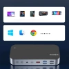 HUB Choetch M52 USB-C – USB-C PD/USB-C/USB-A/HDMI/VGA/DP/SD/TF/RJ45/AUX – grau
