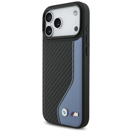 BMW M Carbon Logo MagSafe Case for iPhone 17 Pro Max - Blue