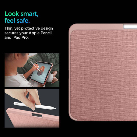 Etui Spigen Urban Fit na iPad Pro 11" 2024 - różowe
