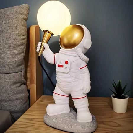 Lampka nocna ASTRONAUTA Art Deco stojący (wzór 1) AMTL