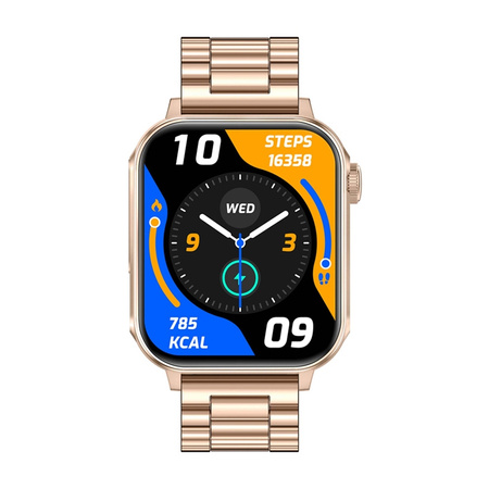 Smartwatch Colmi P80 (stalowo-złoty)