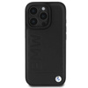 BMW BMHCP16LSLLBK iPhone 16 Pro 6.3" czarny/black hardcase Leather Hot Stamp