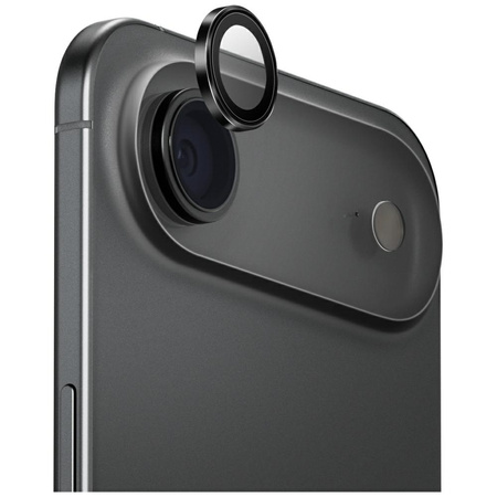 Szkło na obiektyw aparatu UNIQ Optix Aluminium Camera Lens Protector do iPhone 17 Air z aplikatorem czarny