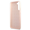 Guess GUHCS22MLSLMGPP S22 + S906 pink / pink hardcase Silicone Script Metal Logo