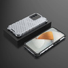 Honeycomb case armored cover with a gel frame for Vivo V23 5G transparent