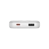 Baseus Comet Series Powerbank mit Display 10000 mAh 22,5 W – weiß + USB-A – USB-C 0,3 m Kabel – weiß