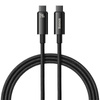 Kabel USB C – USB C 480 Mbit/s 240 W 1 m Baseus Tungsten Gold CAWJ040101 – Schwarz
