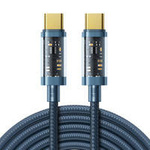 Joyroom kabel przewód USB Typ-C - USB Typ-C 100W 2m niebieski (S-CC100A20)