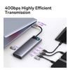 Baseus Metal Gleam multi-functional HUB USB Type C 12in1 HDMI / DP / USB Type C / minijack 3.5mm / RJ45 / SD (WKWG020213)
