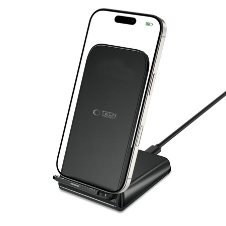 Wireless Charger 15W Tech-Protect QI15W-S2 black