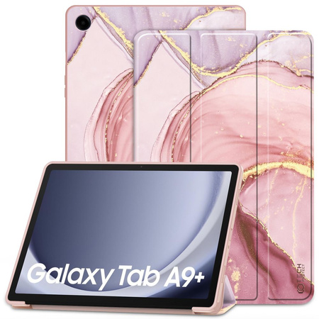 Case SAMSUNG GALAXY TAB A9+ Tech-Protect SmartCase Marble pink