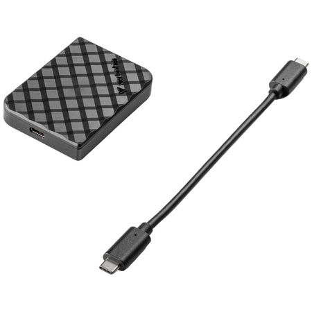 Dysk zewnętrzny Verbatim Mini Diamond     SSD 1TB USB-C 3.2 Gen czarny 32025