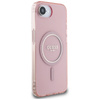 Guess IML Glitter Circle MagSafe - Etui do iPhone 16e (różowy)