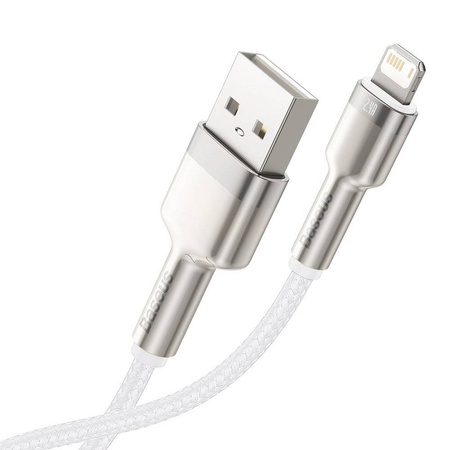 Baseus Cafule Series Metal Data Cable USB to IP 2.4A 1m White