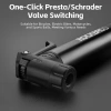 Rockbros 42320010001 Fahrradpumpe Handbuch + Schraubendreher – Schwarz