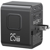 Ładowarka sieciowa USAMS Travel Adapter CC309 2xUSB-C 25W 4w1 US/AU/EU/UK czarny