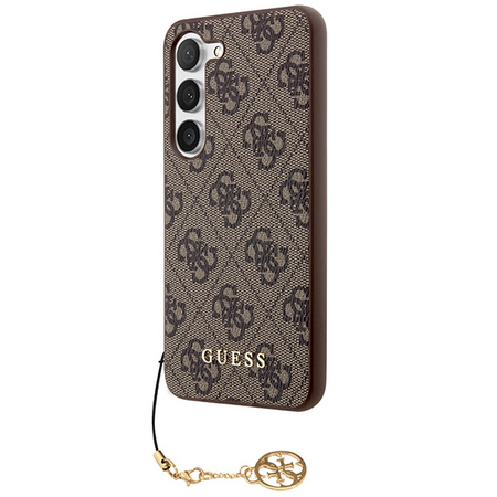 Guess 4G Charms Collection Hülle für Samsung Galaxy S24 – braun