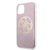 Etui Guess GUHCN65PCUGLPI iPhone 11 Pro Max różowy/pink hard case 4G Circle Glitter