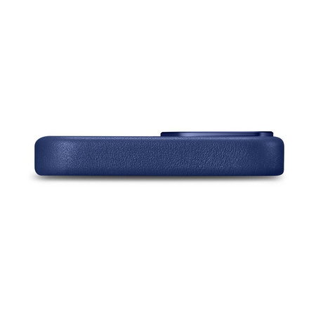 iCarer Case Leather genuine leather case for iPhone 14 Plus blau () (MagSafe compatible)