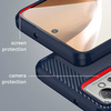 Carbon Case etui Realme C31 elastyczny silikonowy karbonowy pokrowiec czarne