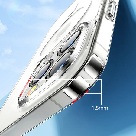 Joyroom 14D Magnetic Case Magnetische Hülle für iPhone 14 kompatibel mit MagSafe transparent (JR-14D5)