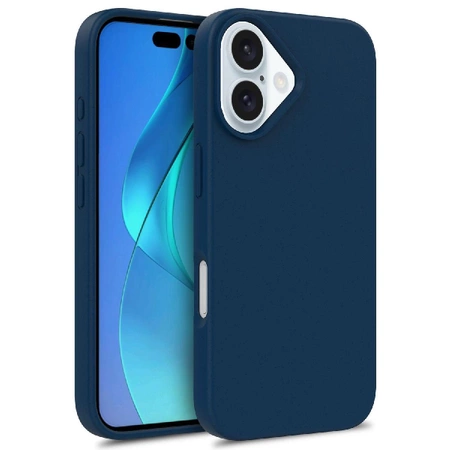 Multiple Color Wheat Bran Case for iPhone 16 Pro - Blue