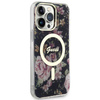 Guess GUHMP14XHCFWSK iPhone 14 Pro Max 6,7&quot; schwarz/schwarz Hardcase Flower MagSafe