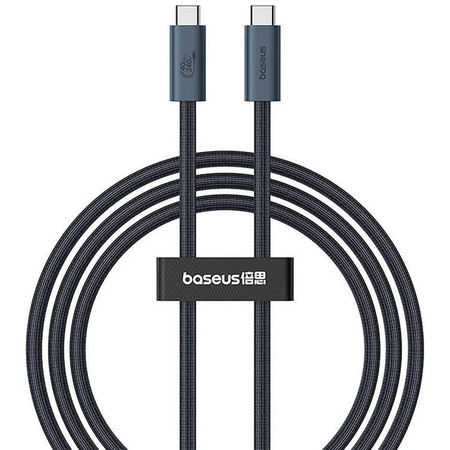 Kabel Baseus CB000068 USB-C - USB-C 240W PD 8K 60Hz 1m - czarny